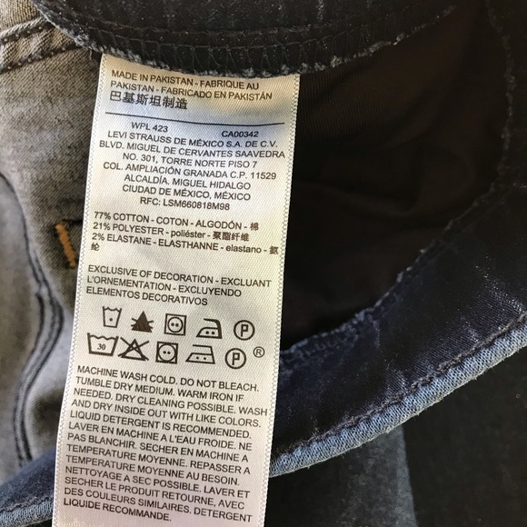 Levi’s Pull On Skinny Totally Shaping Jeans Sz 8 - Picture 9 of 10